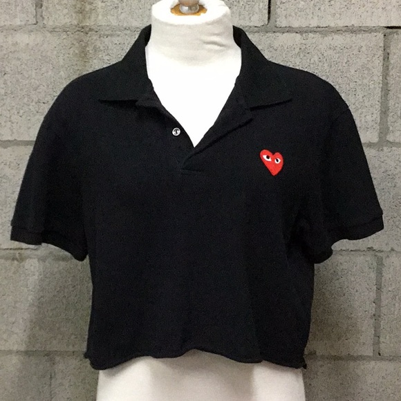 comme des garcons crop top